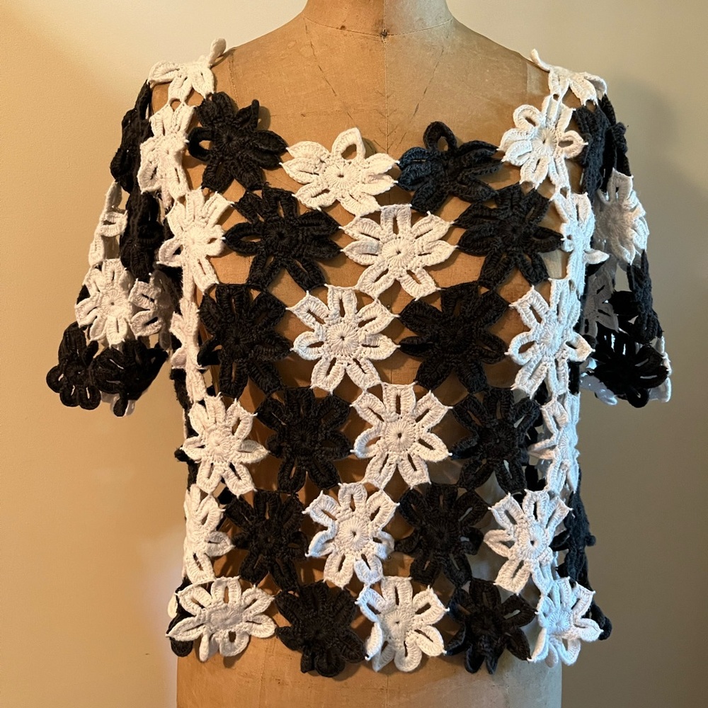 Crochet Cropped Sweater